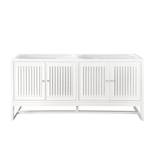 James Martin Vanities Athens 72" Glossy White Double Vanity Cabinet