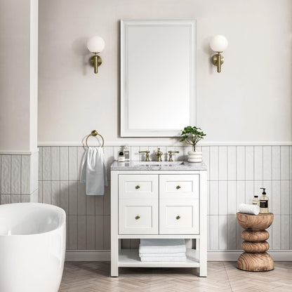 James Martin Vanities Breckenridge 30" Bright White Single Vanity