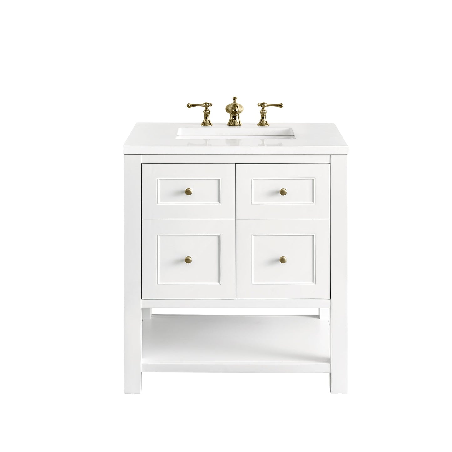 James Martin Vanities Breckenridge 30" Bright White Single Vanity