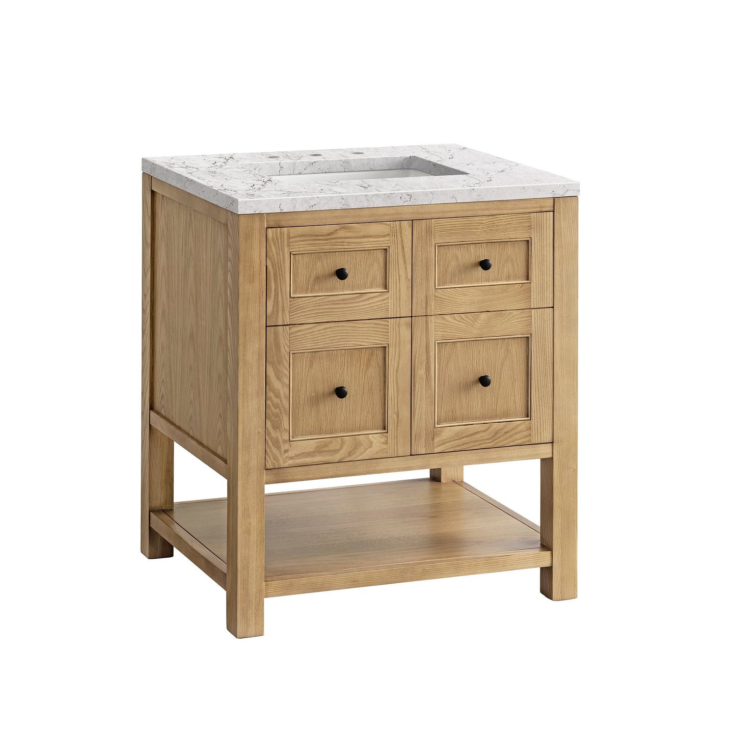 James Martin Vanities Breckenridge 30" Light Natural Oak Single Vanity With 3cm Eternal Jasmine Pearl Top