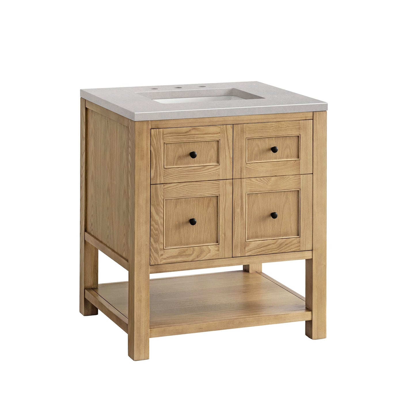 James Martin Vanities Breckenridge 30" Light Natural Oak Single Vanity With 3cm Eternal Serena Top