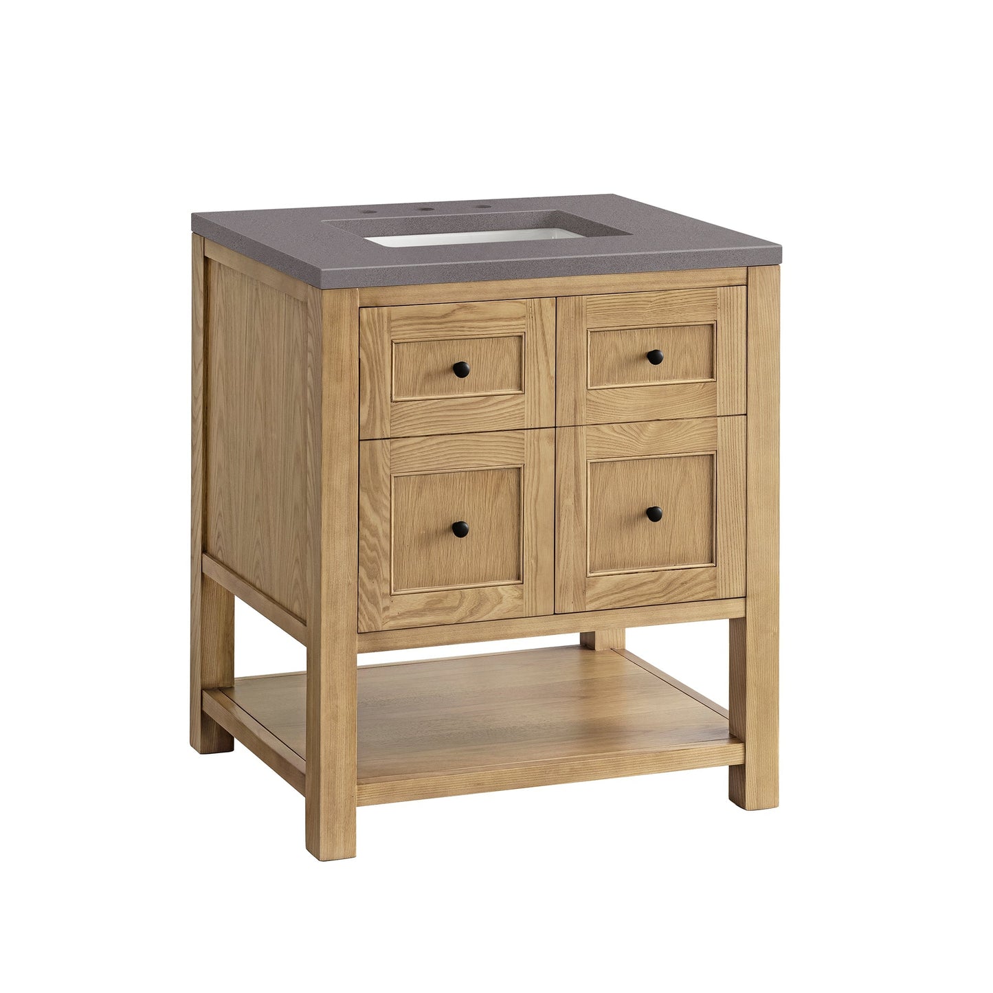 James Martin Vanities Breckenridge 30" Light Natural Oak Single Vanity With 3cm Grey Expo Top