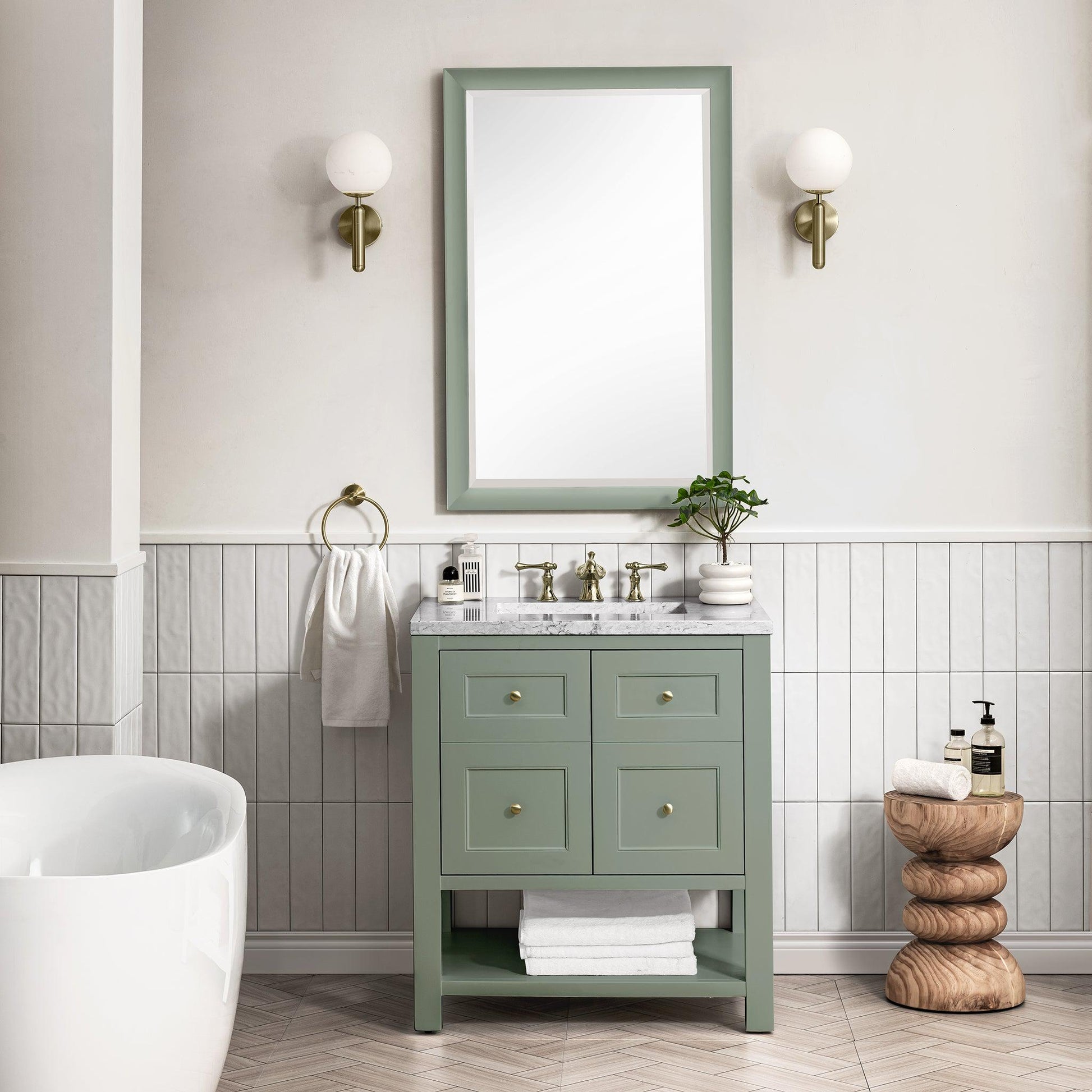 James Martin Vanities Breckenridge 30" Smokey Celadon Single Vanity