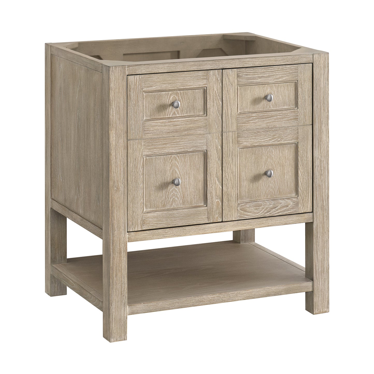 James Martin Vanities Breckenridge 30" Whitewashed Oak Single Vanity With 3 cm Eternal Marfil Quartz Top