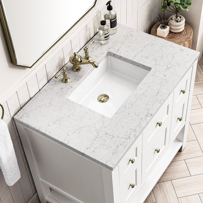 James Martin Vanities Breckenridge 36" Bright White Single Vanity