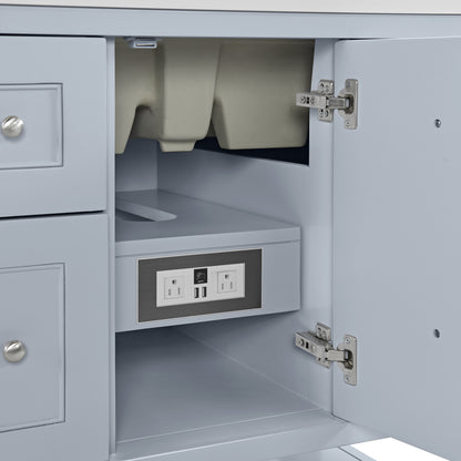 James Martin Vanities Breckenridge 36" Serenity Blue Single Vanity