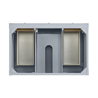 James Martin Vanities Breckenridge 36" Serenity Blue Single Vanity With 3cm Ethereal Noctis Quartz Top