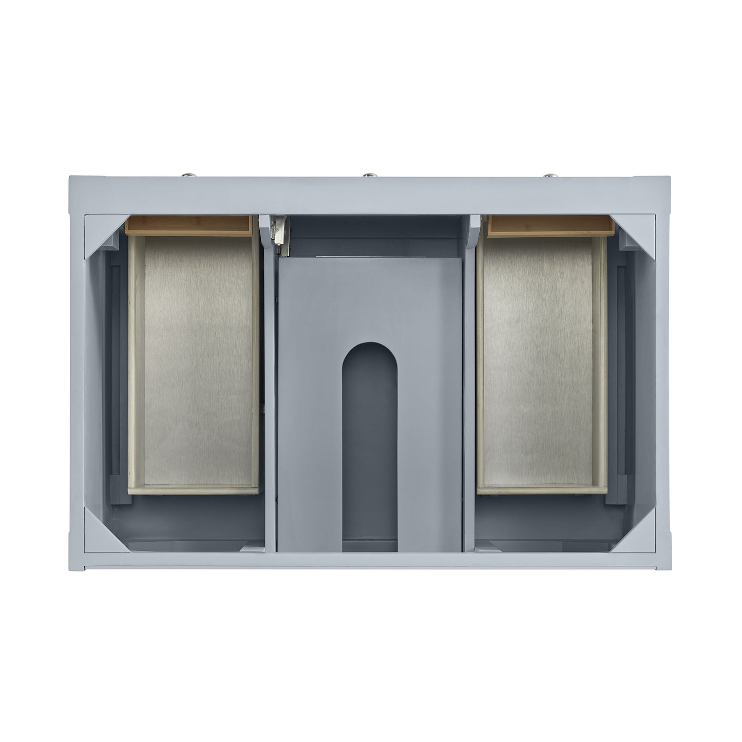 James Martin Vanities Breckenridge 36" Serenity Blue Single Vanity With 3cm Victorian Silver Quartz Top