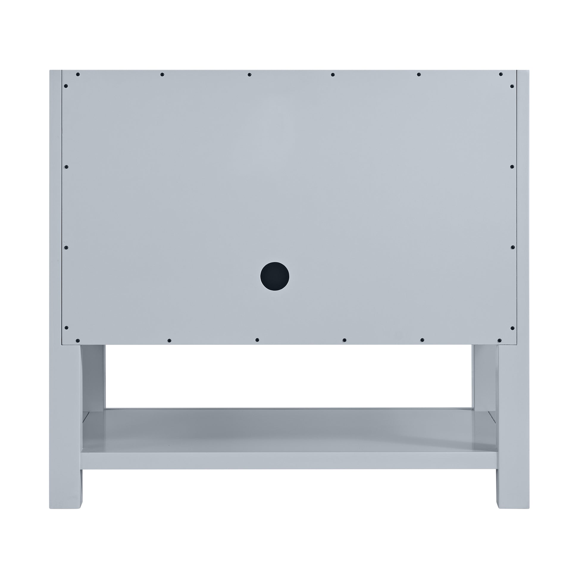 James Martin Vanities Breckenridge 36" Serenity Blue Single Vanity With 3cm White Zeus Quartz Top