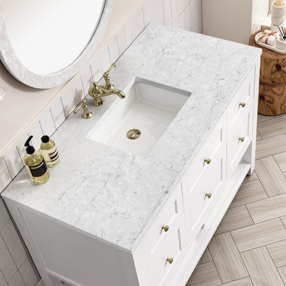 James Martin Vanities Breckenridge 48" Bright White Single Vanity