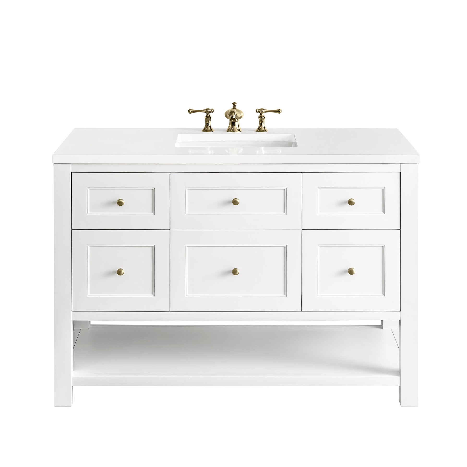 James Martin Vanities Breckenridge 48" Bright White Single Vanity