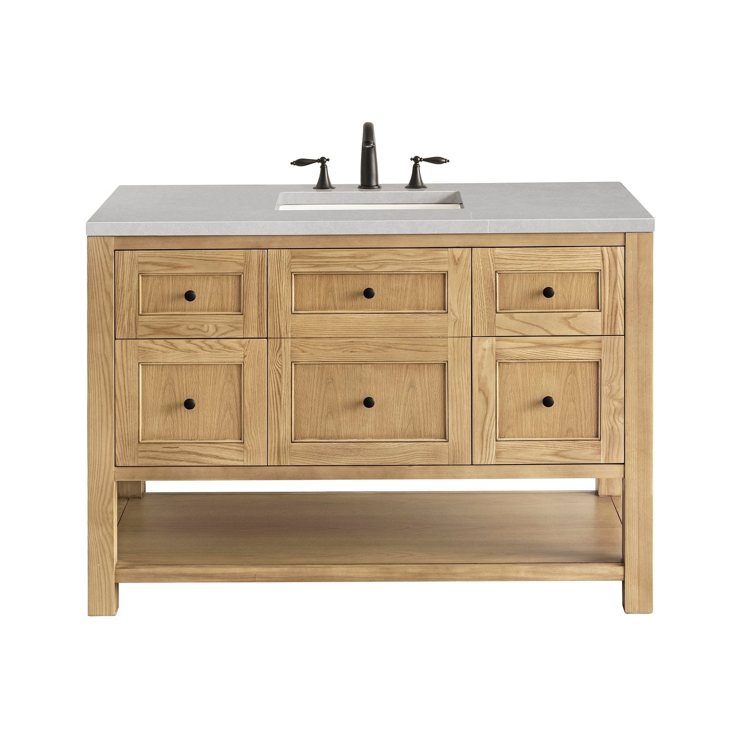 James Martin Vanities Breckenridge 48" Light Natural Oak Single Vanity With 3cm Eternal Serena Top