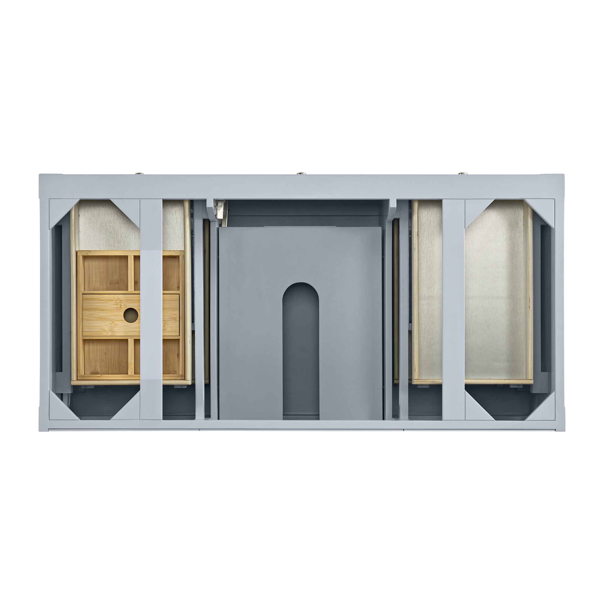 James Martin Vanities Breckenridge 48" Serenity Blue Single Vanity With 3cm Ethereal Noctis Quartz Top