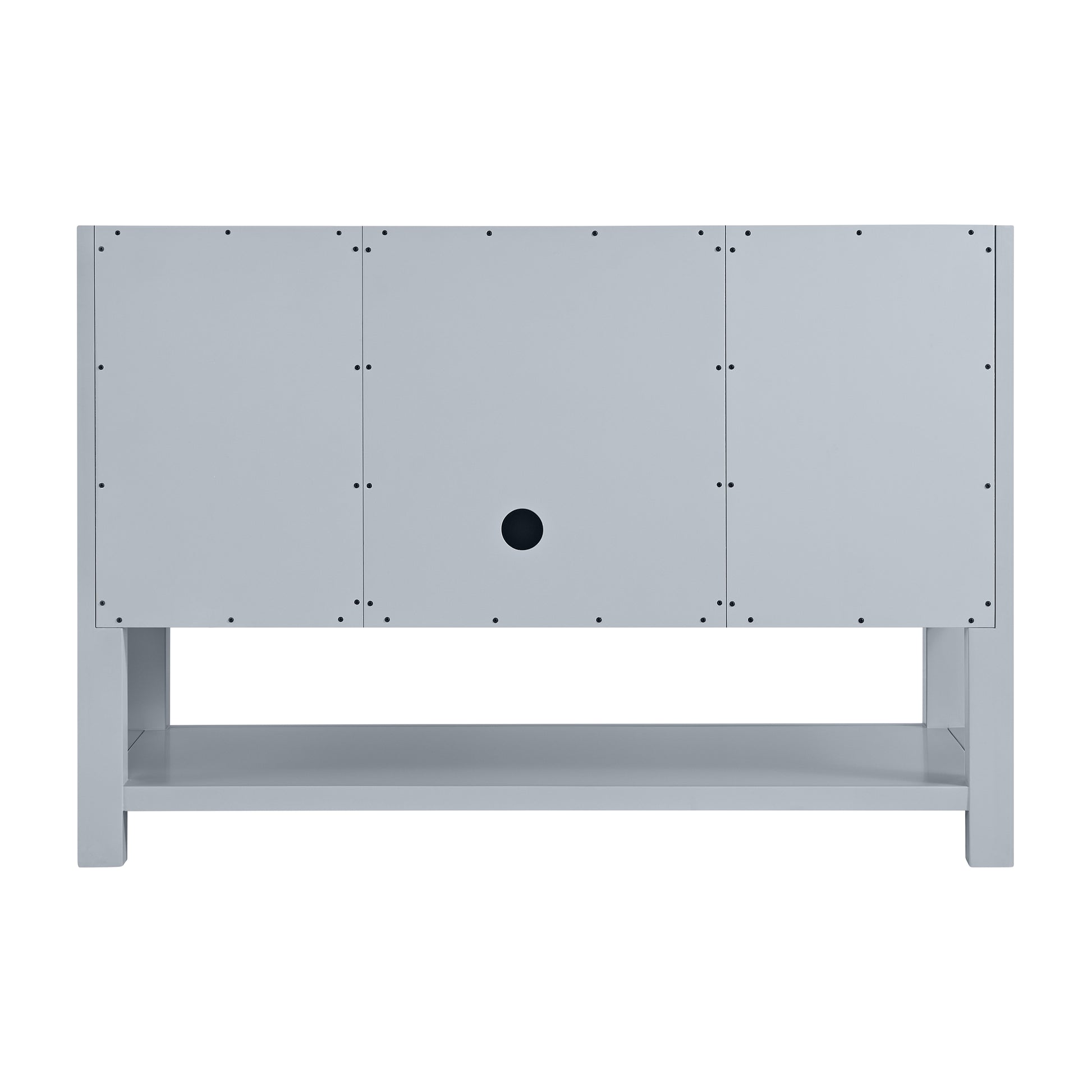 James Martin Vanities Breckenridge 48" Serenity Blue Single Vanity With 3cm Victorian Silver Quartz Top