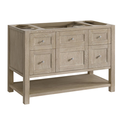 James Martin Vanities Breckenridge 48" Whitewashed Oak Single Vanity With 3 cm Arctic Fall Solid Surface Top