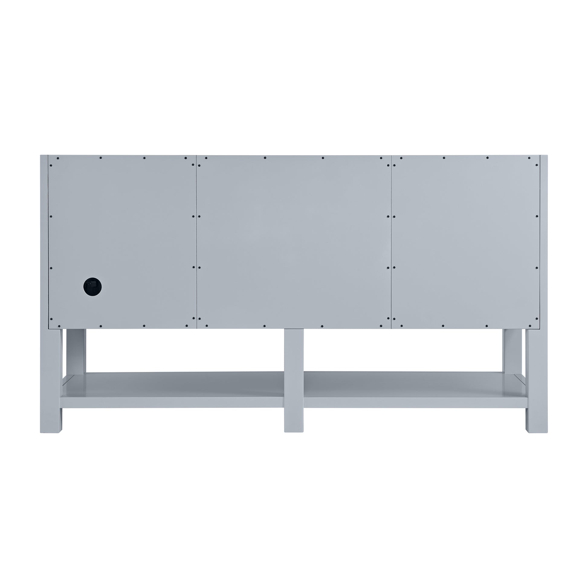 James Martin Vanities Breckenridge 60" Serenity Blue Double Vanity With 3cm Lime Delight Quartz Top