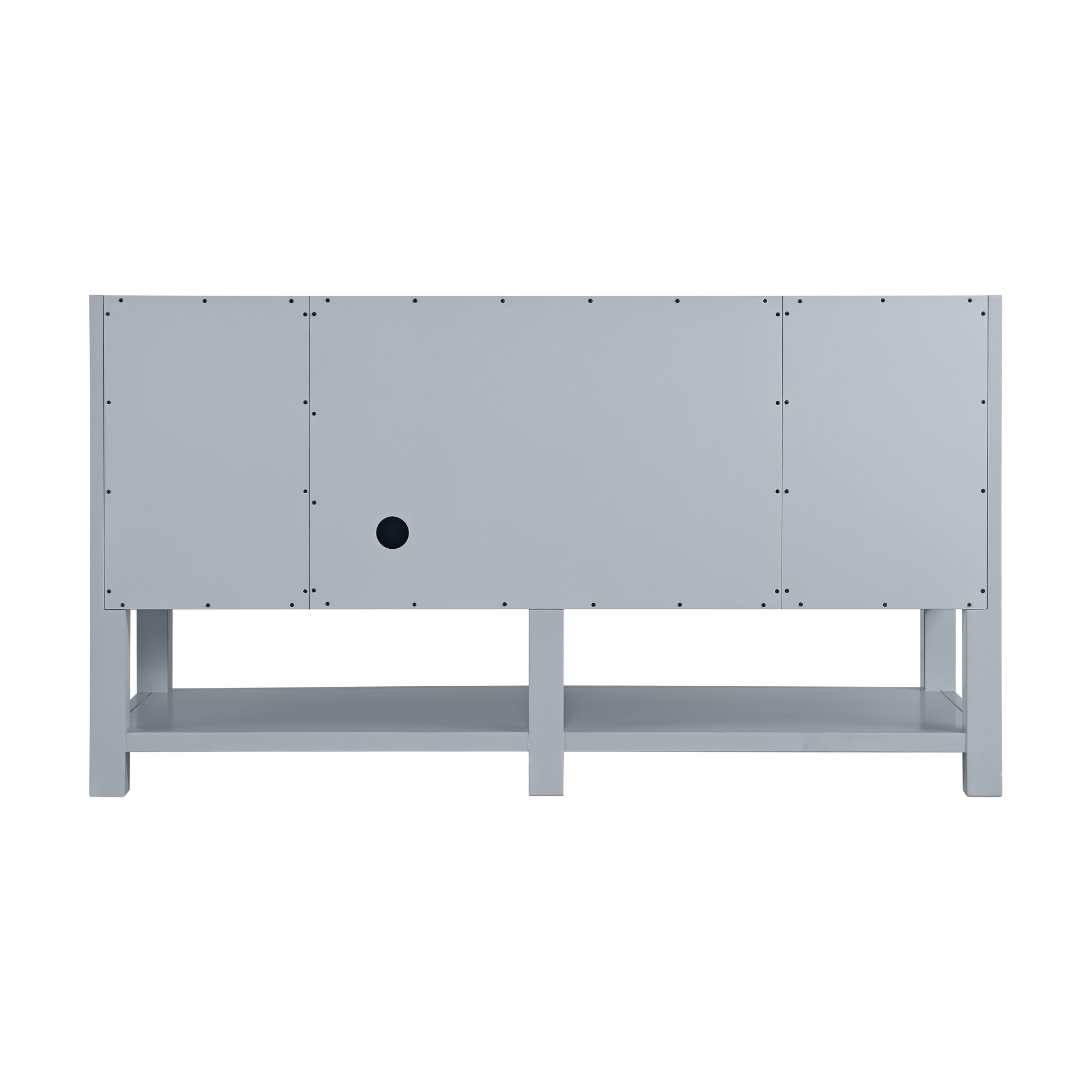 James Martin Vanities Breckenridge 60" Serenity Blue Double Vanity With 3cm Victorian Silver Quartz Top