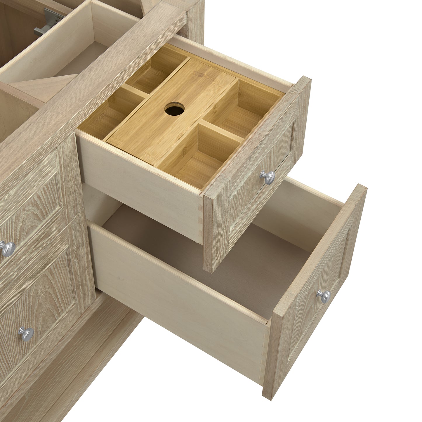 James Martin Vanities Breckenridge 60" Whitewashed Oak Single Vanity With 3cm Eternal Jasmine Pearl Quartz Top