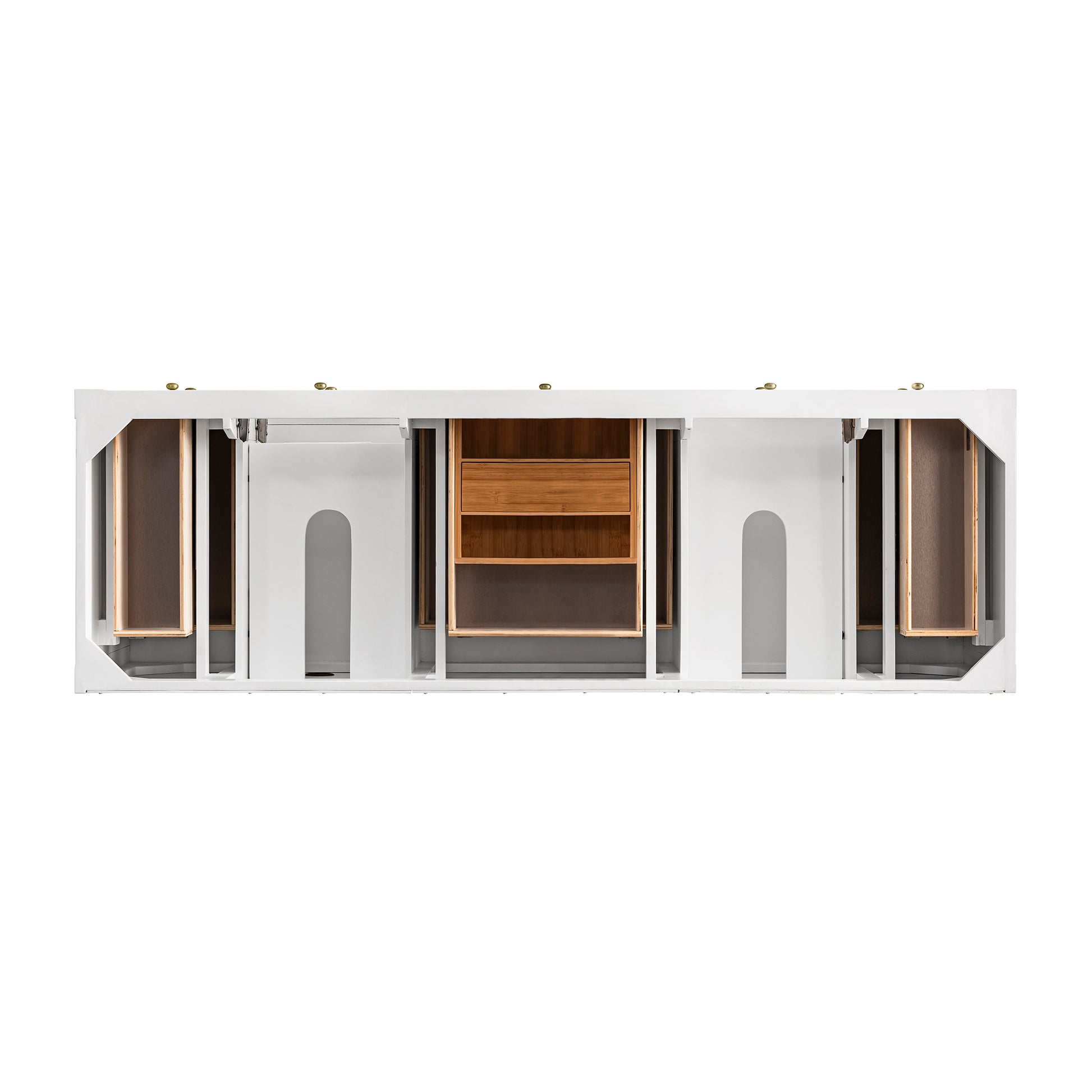 James Martin Vanities Breckenridge 72" Bright White Double Vanity Base Only