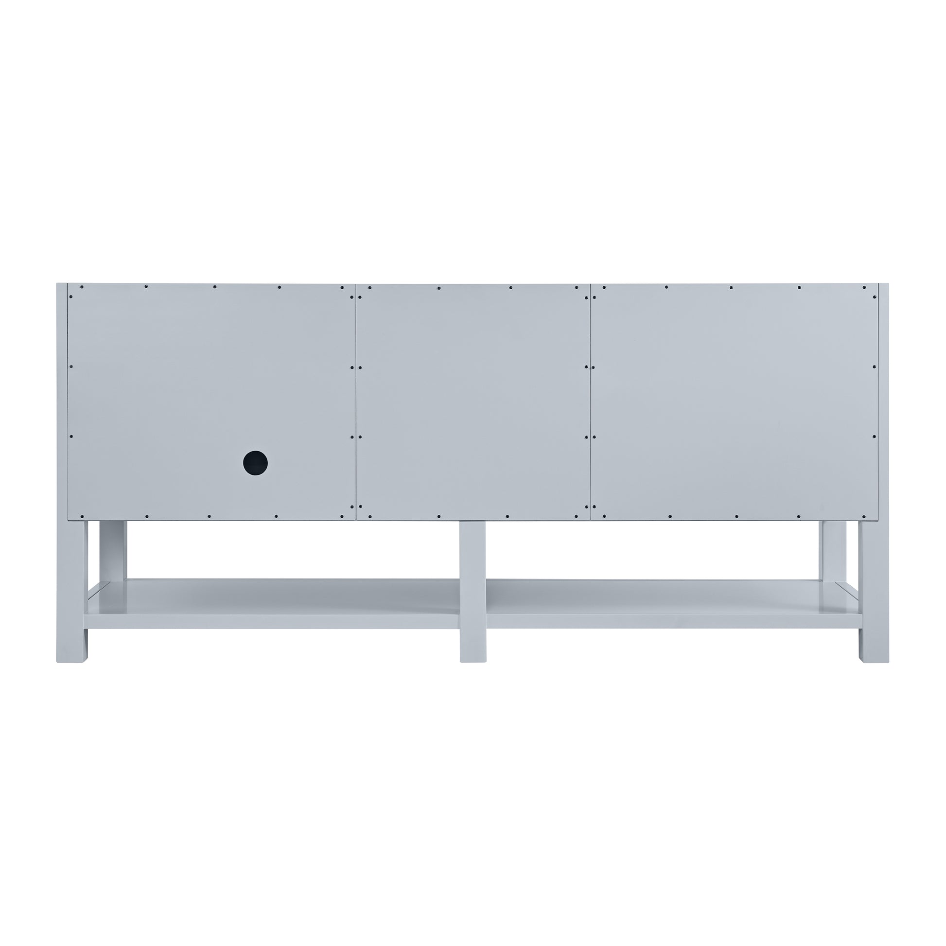 James Martin Vanities Breckenridge 72" Serenity Blue Double Vanity With 3cm Arctic Fall Solid Surface Top