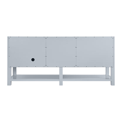 James Martin Vanities Breckenridge 72" Serenity Blue Double Vanity With 3cm Eternal Jasmine Pearl Quartz Top