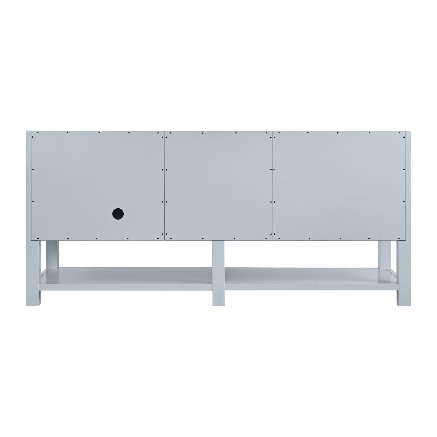 James Martin Vanities Breckenridge 72" Serenity Blue Double Vanity With Double Hole 3cm White Zeus Quartz Top and Backsplash