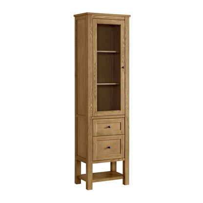 James Martin Vanities Breckenridge Light Natural Oak Linen Cabinet