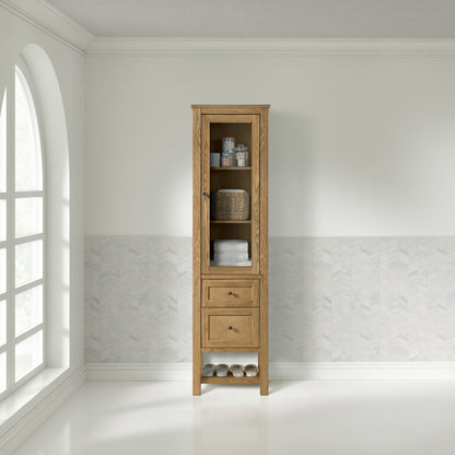 James Martin Vanities Breckenridge Light Natural Oak Linen Cabinet
