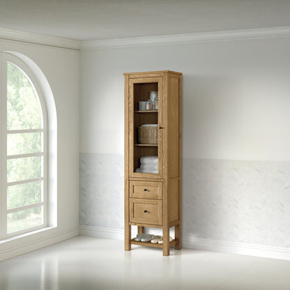 James Martin Vanities Breckenridge Light Natural Oak Linen Cabinet