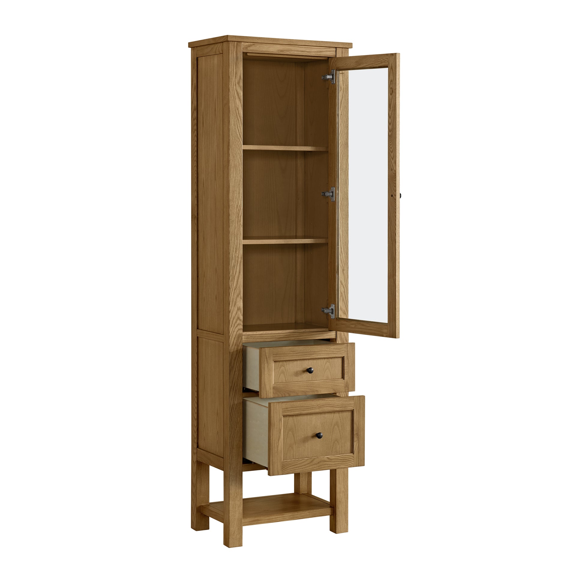 James Martin Vanities Breckenridge Light Natural Oak Linen Cabinet