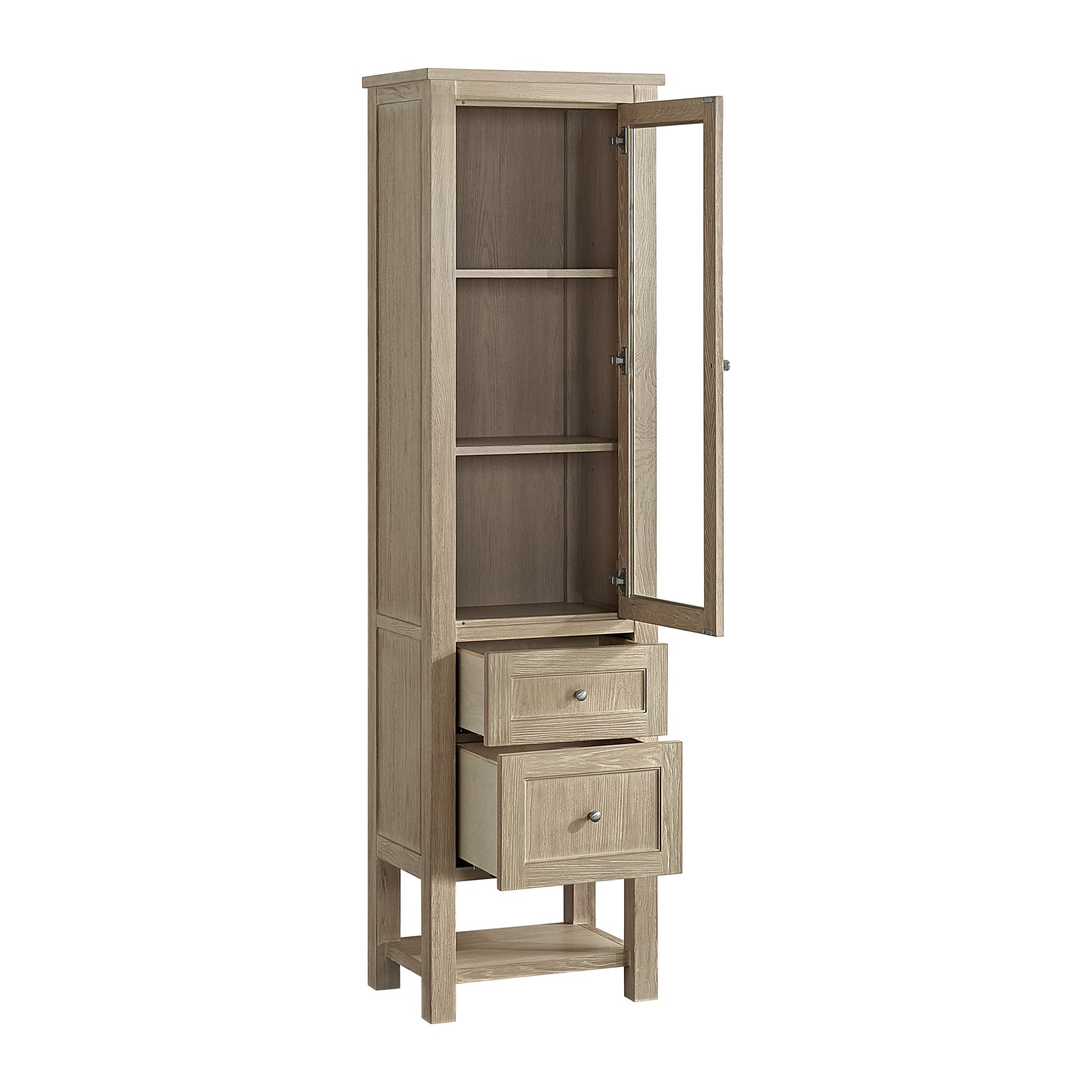 James Martin Vanities Breckenridge Whitewashed Oak Linen Cabinet