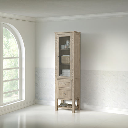 James Martin Vanities Breckenridge Whitewashed Oak Linen Cabinet
