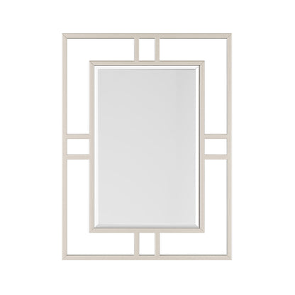 James Martin Vanities Brenlyn 30" x 40" Brushed Nickel Framed Wall Mount Bathroom Vanity Mirror
