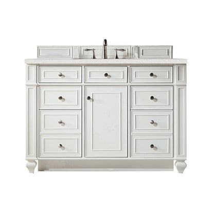 James Martin Vanities Bristol 48" Bright White Single Vanity With 3 cm Lime Delight Quartz Top