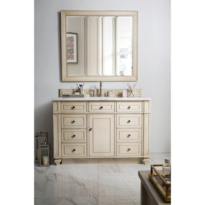 James Martin Vanities Bristol 48" Vintage Vanilla Single Vanity With 3cm Arctic Fall Solid Surface Top