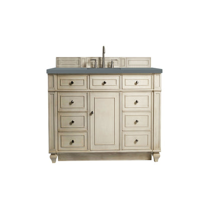 James Martin Vanities Bristol 48" Vintage Vanilla Single Vanity With 3cm Cala Blue Quartz Top