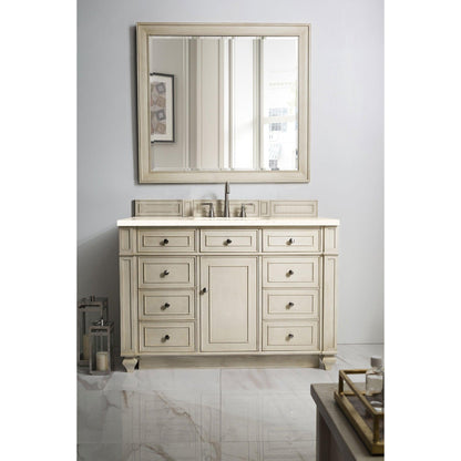 James Martin Vanities Bristol 48" Vintage Vanilla Single Vanity With 3cm Eternal Marfil Quartz Top