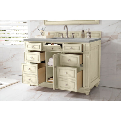 James Martin Vanities Bristol 48" Vintage Vanilla Single Vanity With 3cm Eternal Serena Quartz Top