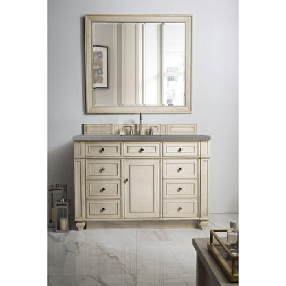 James Martin Vanities Bristol 48" Vintage Vanilla Single Vanity With 3cm Grey Expo Quartz Top