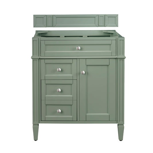 James Martin Vanities Brittany 30" Smokey Celadon Single Vanity