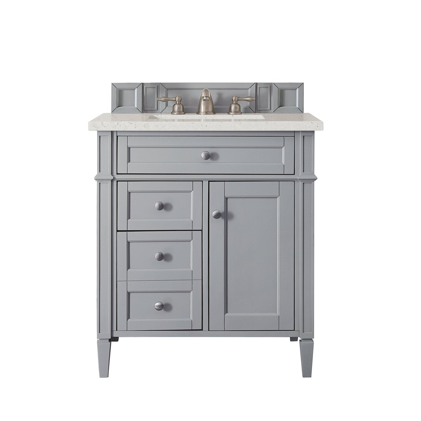 James Martin Vanities Brittany 30" Urban Gray Single Vanity With 3 cm Lime Delight Quartz Top