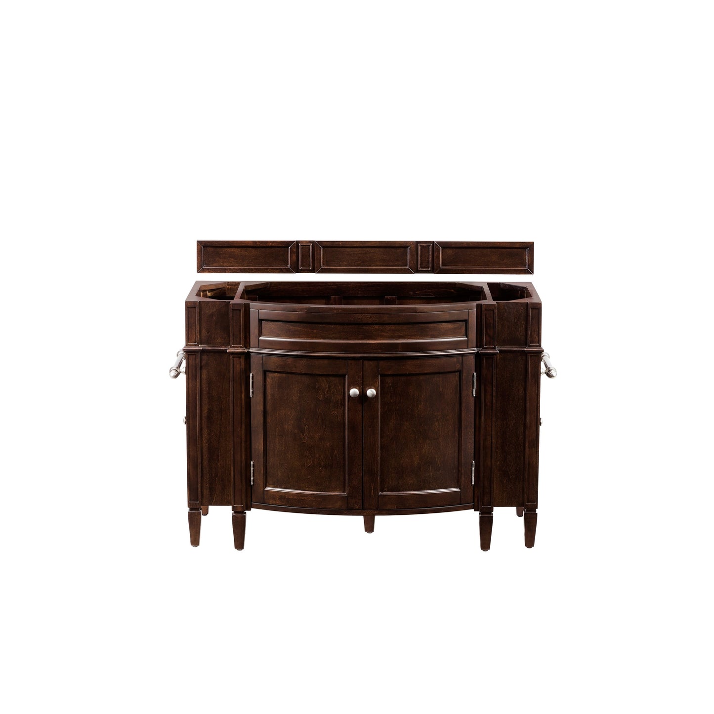 James Martin Vanities Brittany 46" Burnished Mahogany Single Vanity With 3cm Arctic Fall Solid Surface Top