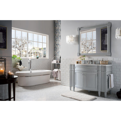 James Martin Vanities Brittany 46" Urban Gray Single Vanity With 3cm Arctic Fall Solid Surface Top