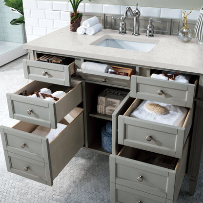 James Martin Vanities Brittany 48" Urban Gray Single Vanity With 3 cm Lime Delight Quartz Top