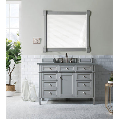 James Martin Vanities Brittany 48" Urban Gray Single Vanity With 3cm Cala Blue Quartz Top