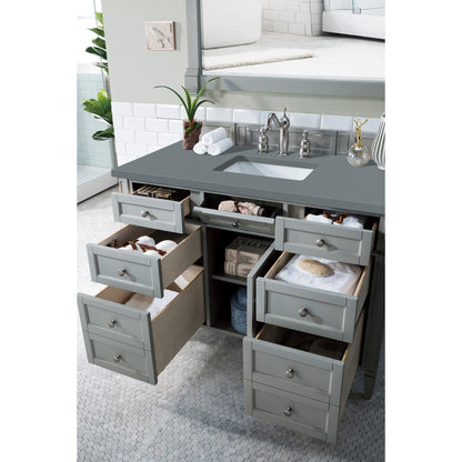 James Martin Vanities Brittany 48" Urban Gray Single Vanity With 3cm Cala Blue Quartz Top