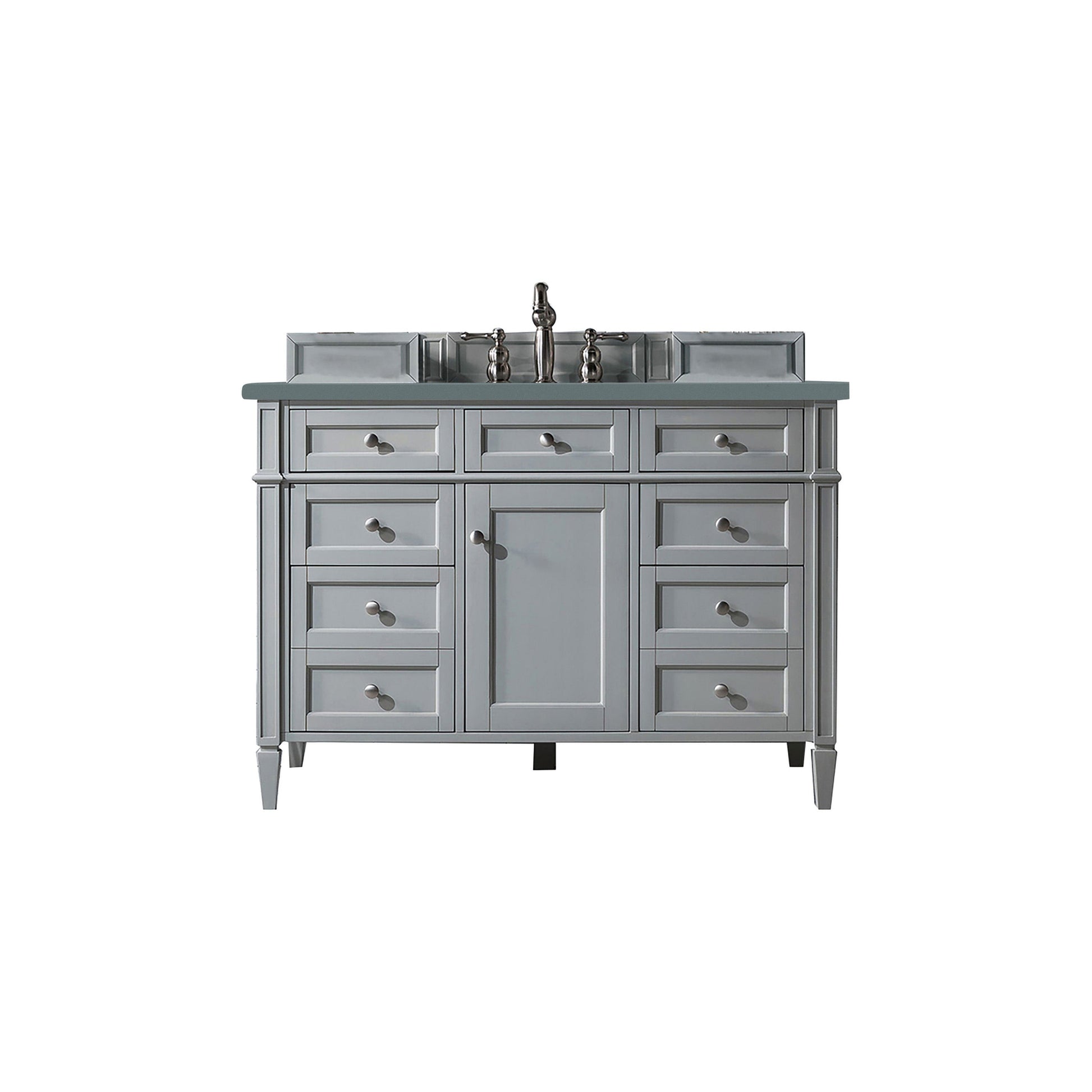 James Martin Vanities Brittany 48" Urban Gray Single Vanity With 3cm Cala Blue Quartz Top