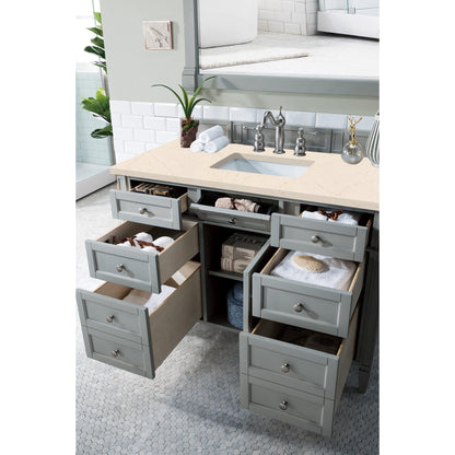 James Martin Vanities Brittany 48" Urban Gray Single Vanity With 3cm Eternal Marfil Quartz Top