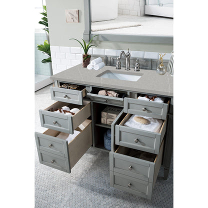 James Martin Vanities Brittany 48" Urban Gray Single Vanity With 3cm Eternal Serena Quartz Top