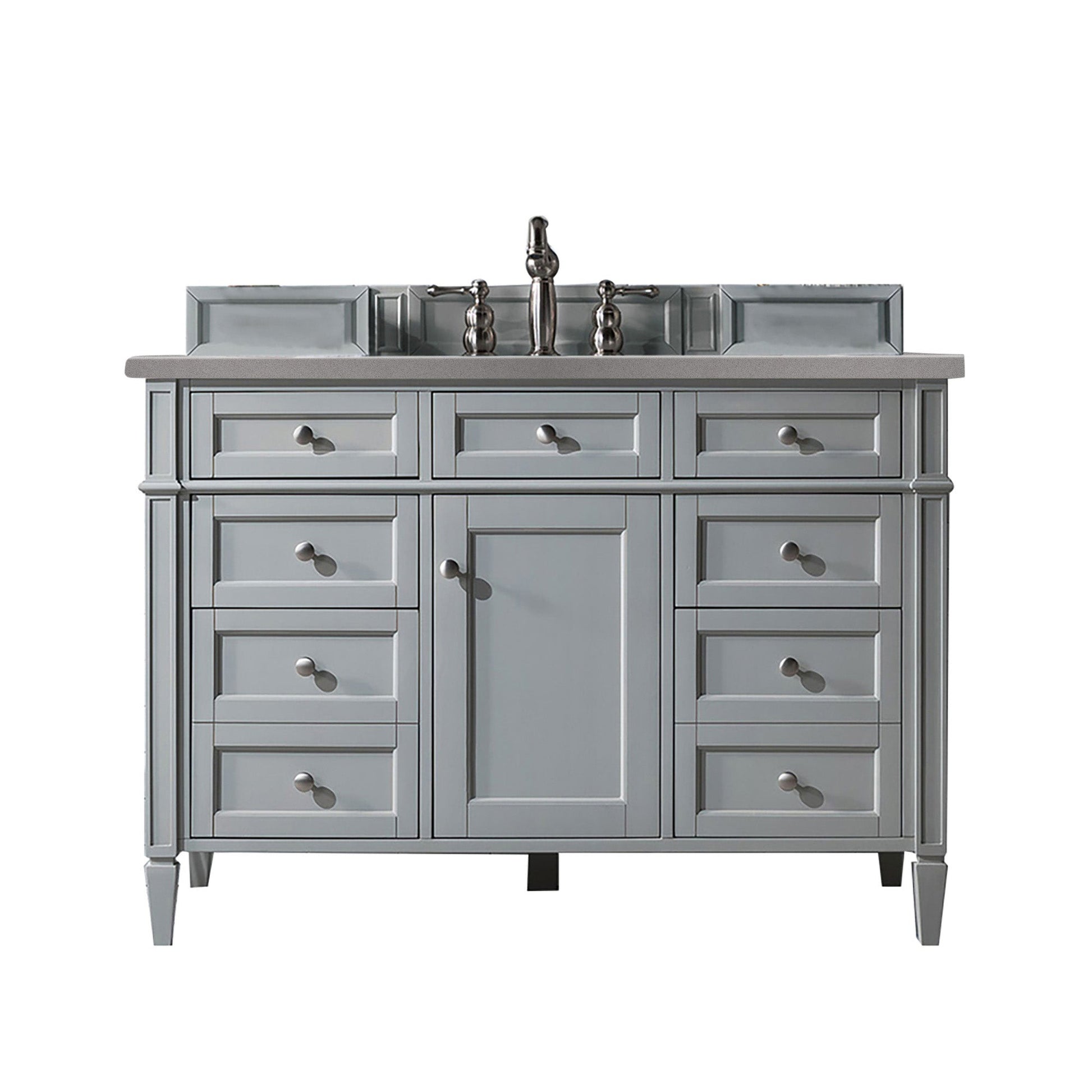 James Martin Vanities Brittany 48" Urban Gray Single Vanity With 3cm Grey Expo Quartz Top